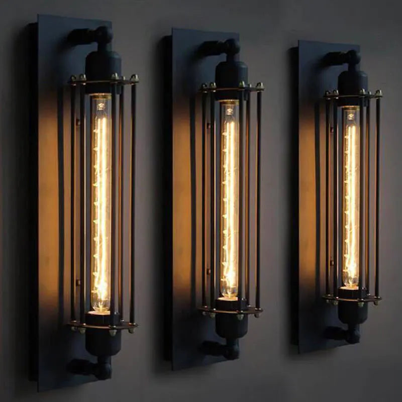 Afralia™ Retro LED Industrial Wall Light for Home Decor and Ambiance