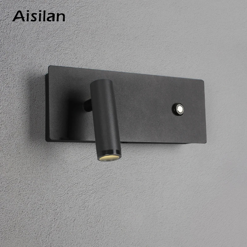 Afralia™ Adjustable LED Wall Sconce, 3W CRI 97, Touch Dimmable Switch, 3-CCT Angle