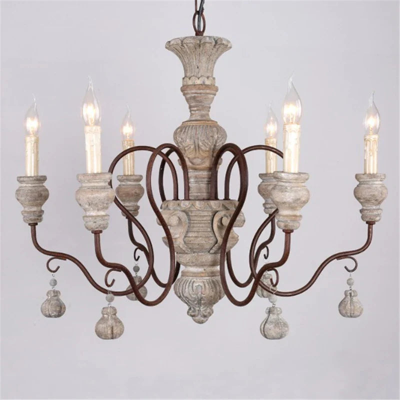 Afralia™ Rustic Iron Pendant Chandelier - Vintage Retro Industrial Ceiling Lighting