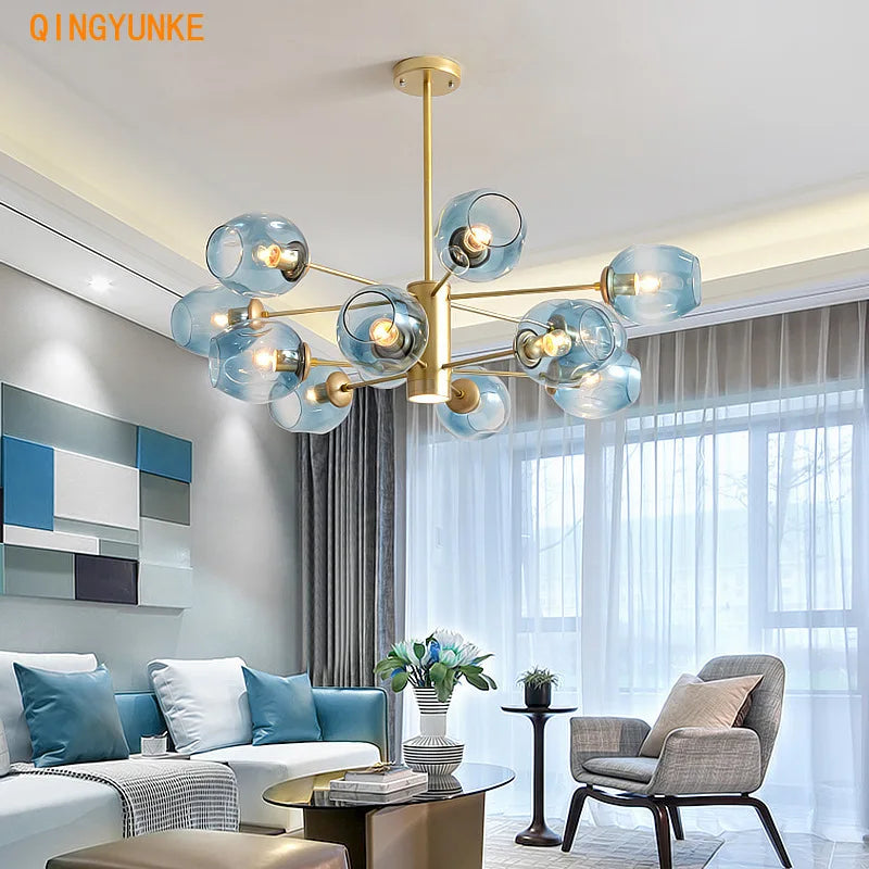 Afralia™ Iron Ball Chandeliers: Modern Design for Home Décor and Indoor Lighting