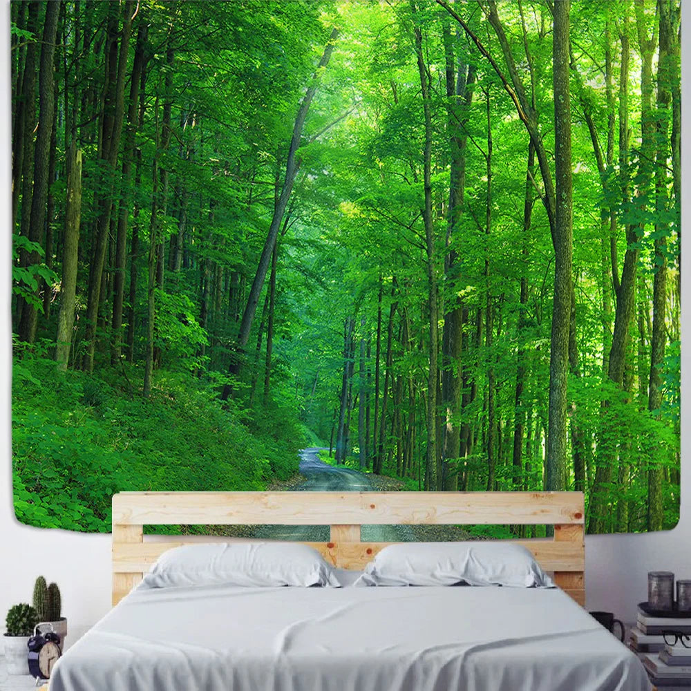 Afralia™ Natural Forest Mandala Wall Tapestry - Bohemian Wall Art Decor