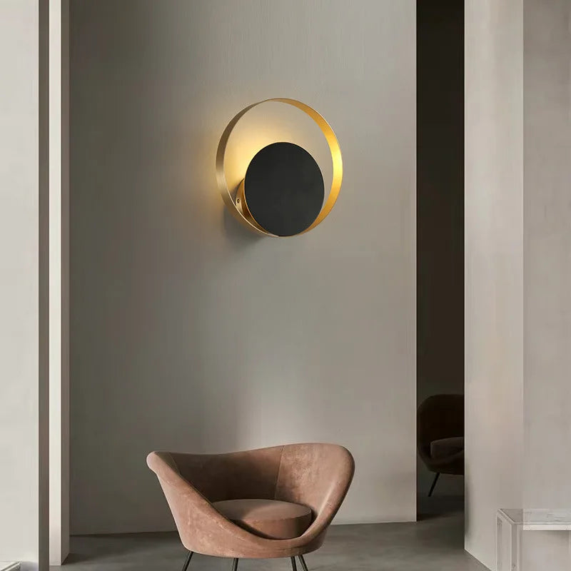 Afralia™ Gold Nordic LED Wall Sconce - Modern & Stylish Indoor Lighting for Living, Bedroom, Dining & Bedside