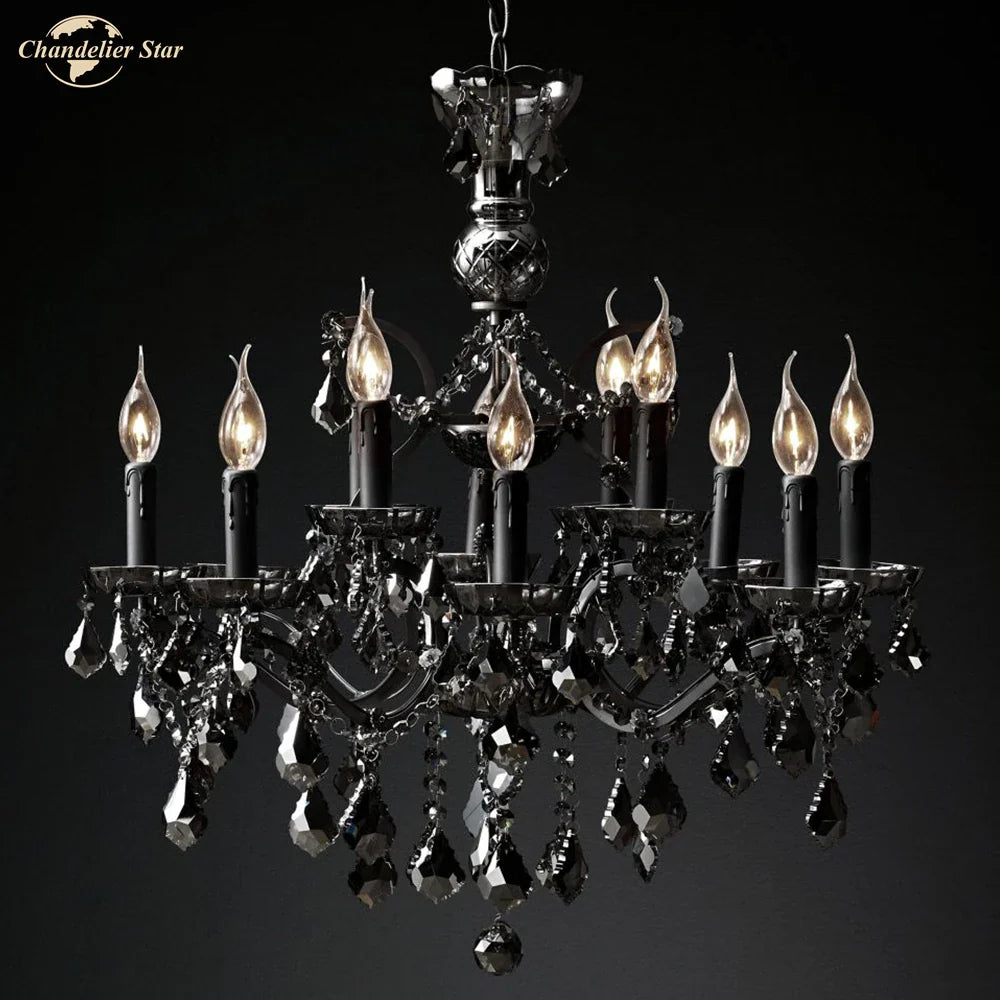 Afralia™ Rococo Crystal LED Chandeliers for Bedroom Living Dining Room