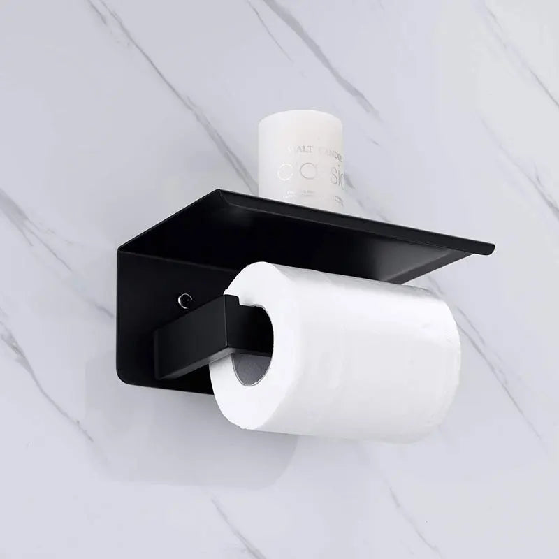 Afralia™ Bathroom Multi-function Holder SUS 304 Handy Shelf for Sanitary & Paper Rolls