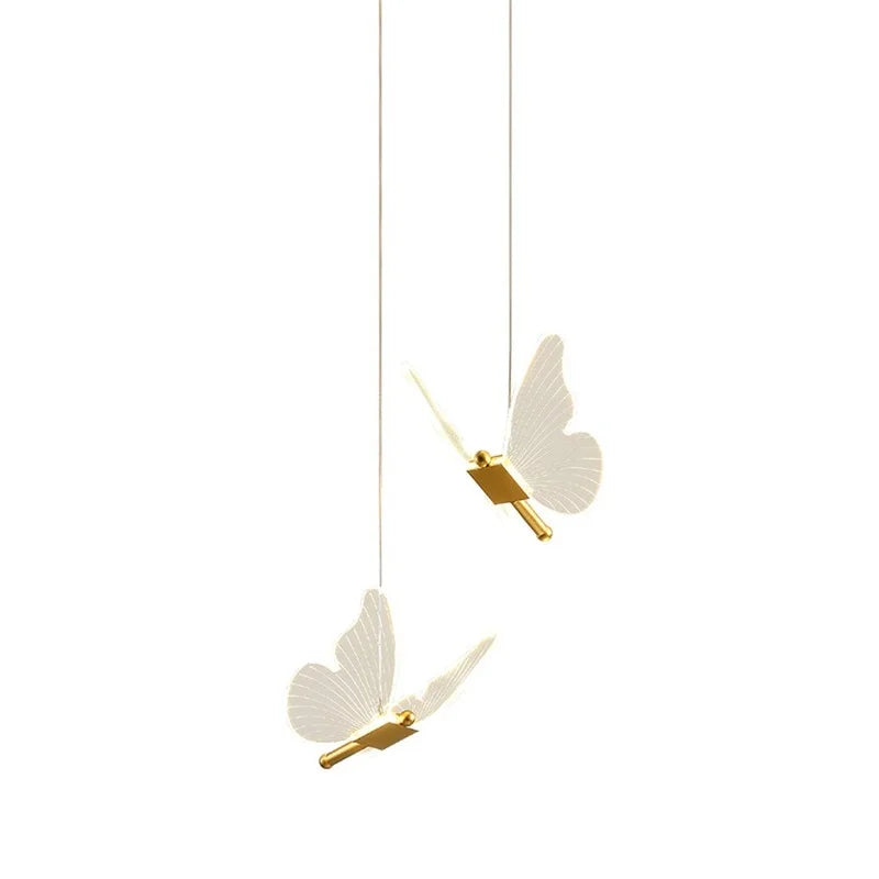 Afralia™ Acrylic Butterfly LED Pendant Light - Modern Luxury Designer Fixture