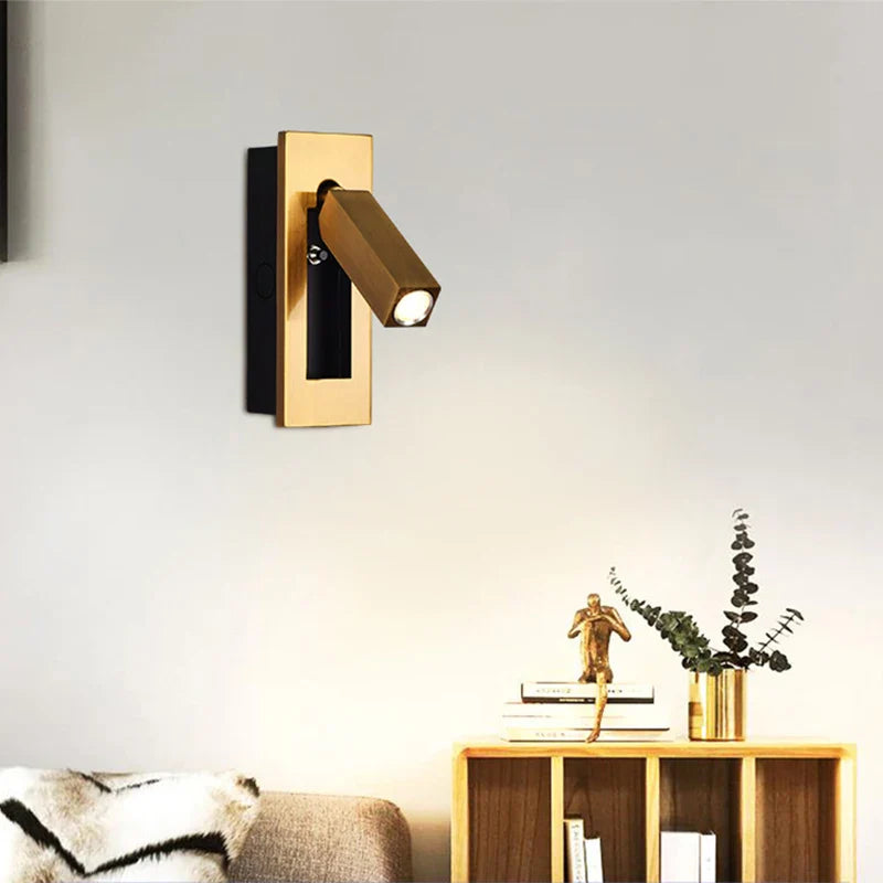 Afralia™ LED Wall Lamp: Rotatable Aluminum Sconces for Home and Hotel Bedroom-Living Room Decor