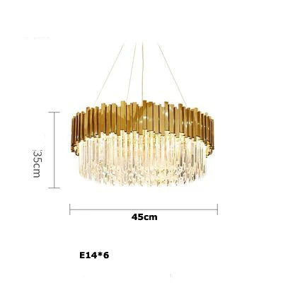Afralia™ Modern Crystal Chandelier Lighting for Dinning Room