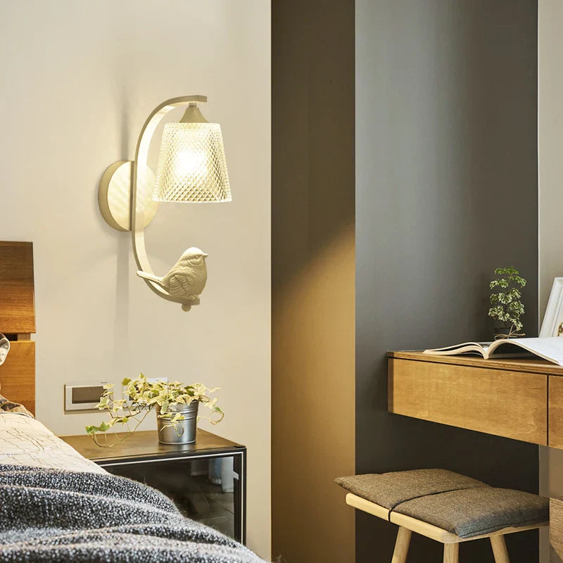 Afralia™ Nordic Bird Wall Lamp: Postmodern Indoor Lighting for Living Room, Bedroom, and Corridor