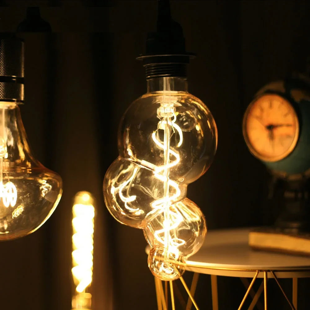 Afralia™ Retro Loft Edison LED Light Bulb 2300K Dimmable Vintage Industrial Lamp