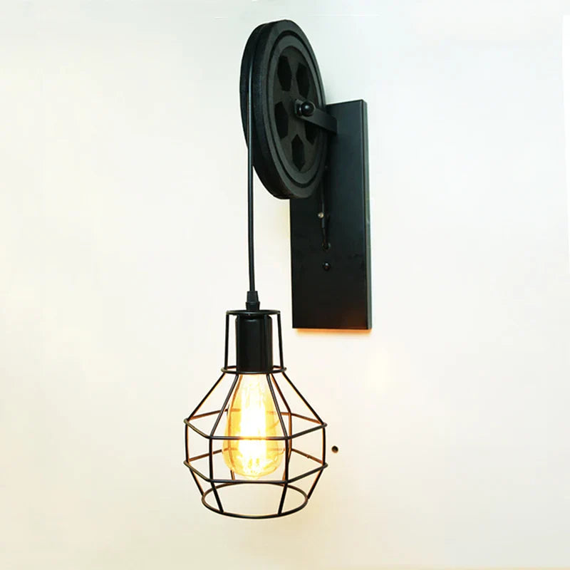 Afralia™ Vintage Industrial Wall Sconce Indoor Wall Light Fixture