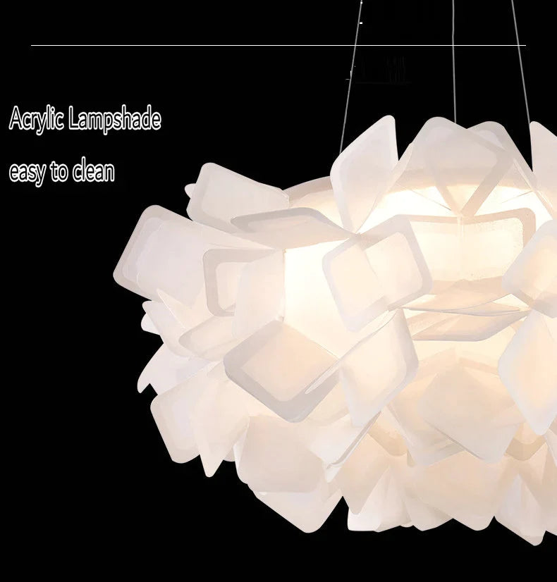 Afralia™ LED Flower Ceiling Pendant Lamp for Living Room Bedroom