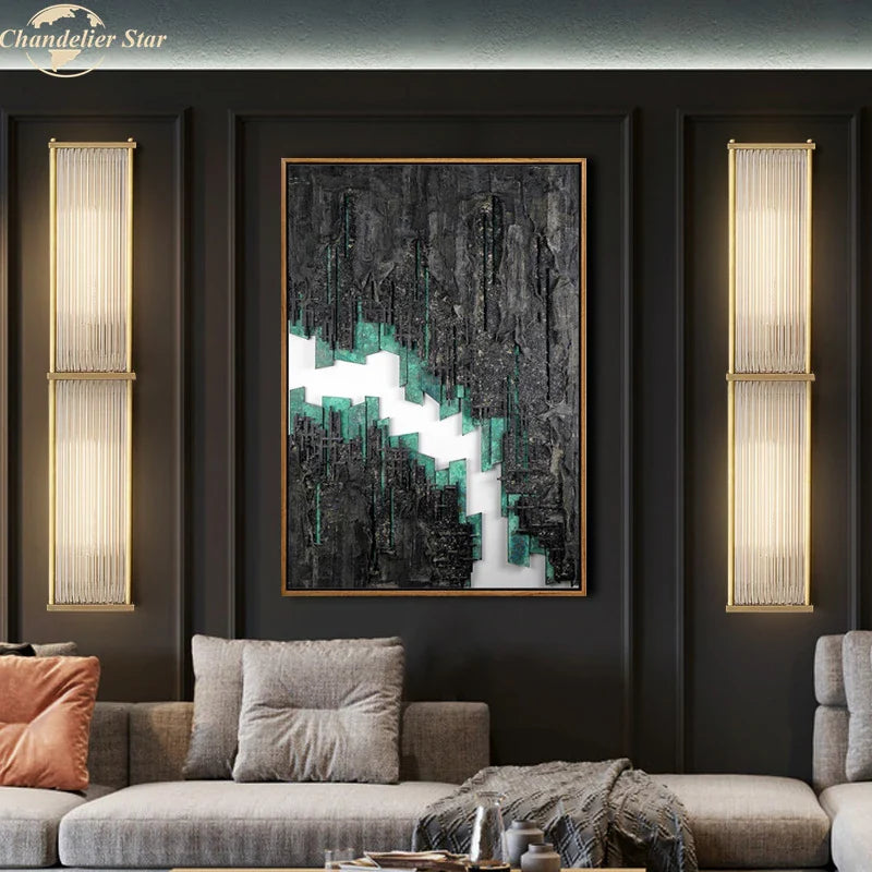 Afralia™ Crystal Wall Sconce Light Retro Vintage Wall Lamp Indoor LED Lighting
