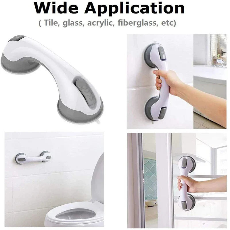 Afralia™ Bathroom Safety Grab Bar Handle for Elderly - Suction Cup Handrail