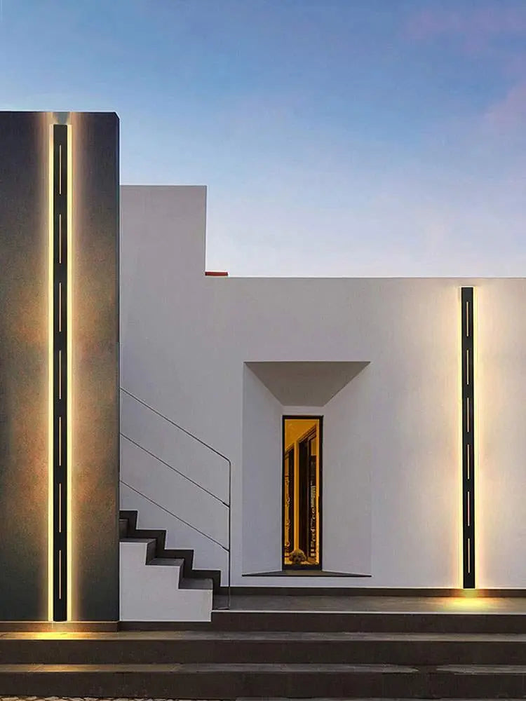 Afralia™ Outdoor Wall Light: Waterproof Aluminum Wall Lamp with Remote Control