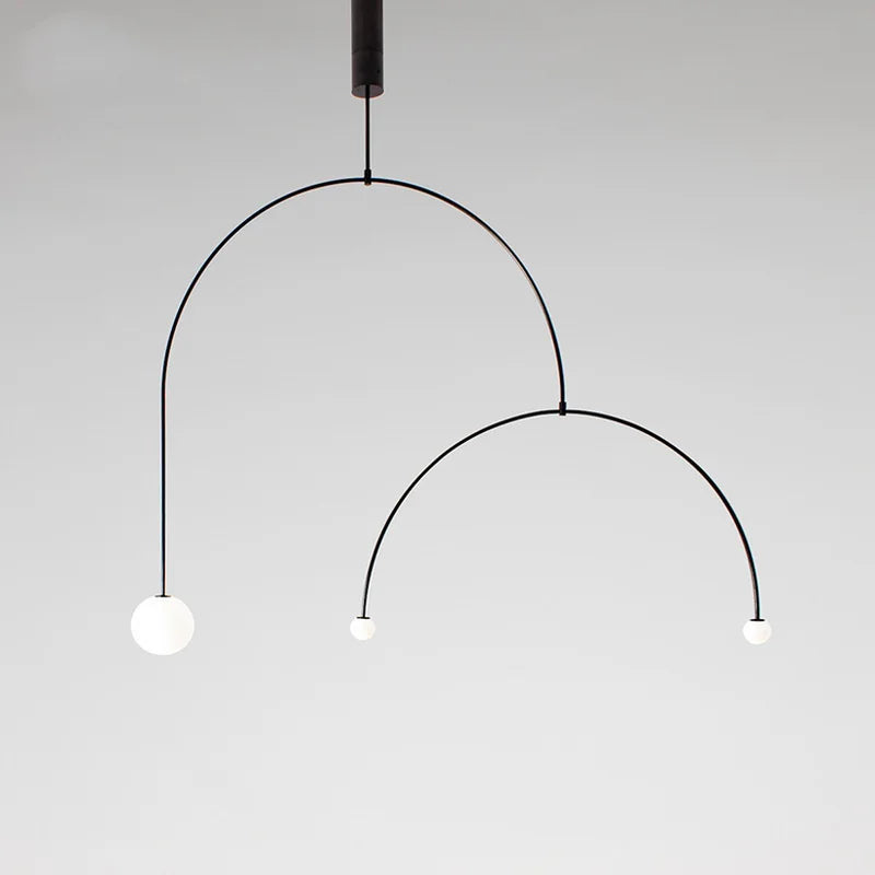 Afralia™ Geometric Lustre Pendant Lights: Nordic Minimalist Kitchen Bedroom Designer Lighting