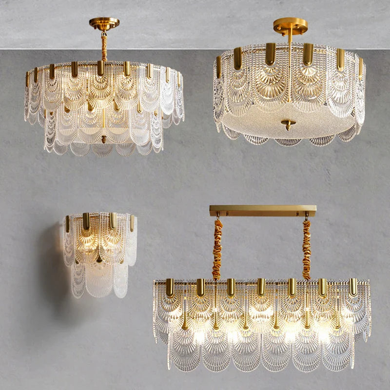 Afralia™ Luxe Palace Ceiling Chandelier - Elegant LED Lighting for Home and Hotel