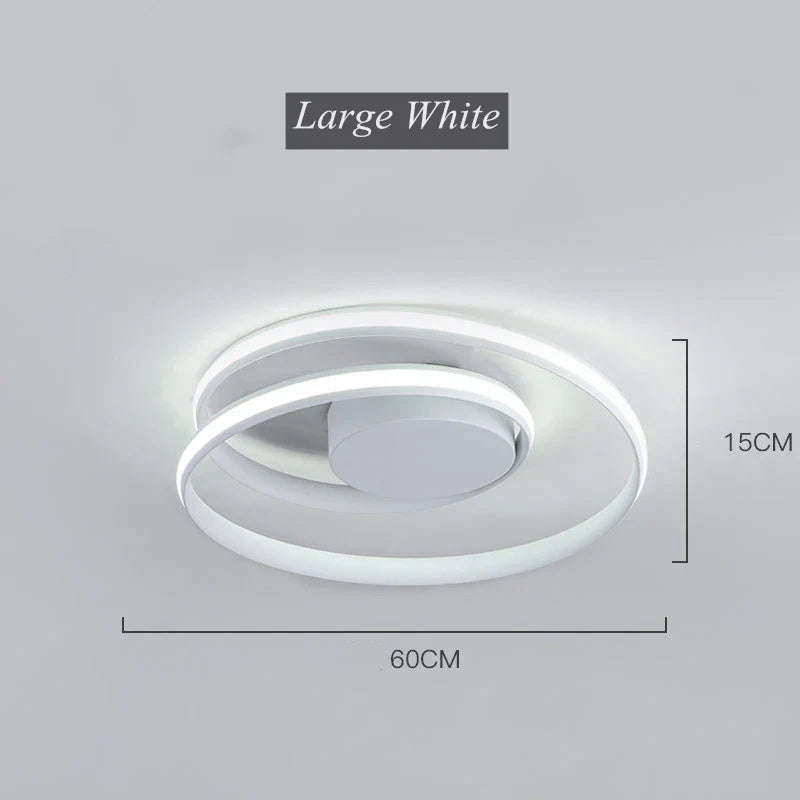 Spiral Acrylic LED Chandelier Ceiling Light by Afralia™ for Living Room Dining Hallway