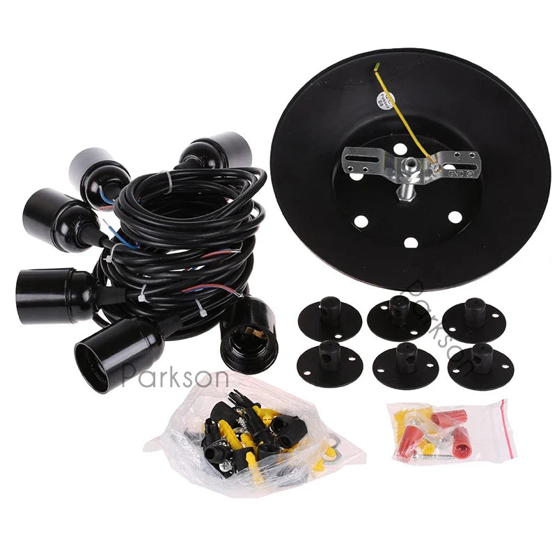 Afralia™ Nordic Retro Spider Pendant Lights LED Edison Bulb Vintage Lamps