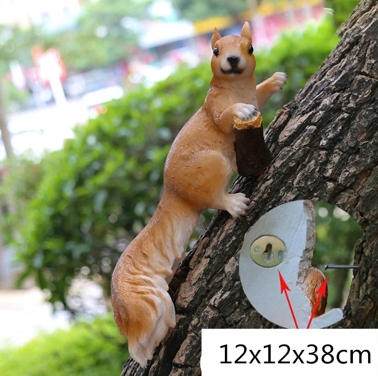 Afralia™ Resin Squirrel Garden Decoration - Simulated Animal Ornaments