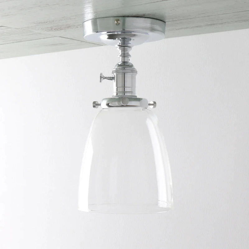 Afralia™ Oval Glass Ceiling Light for Laundry Room Living Room Cafe Bar