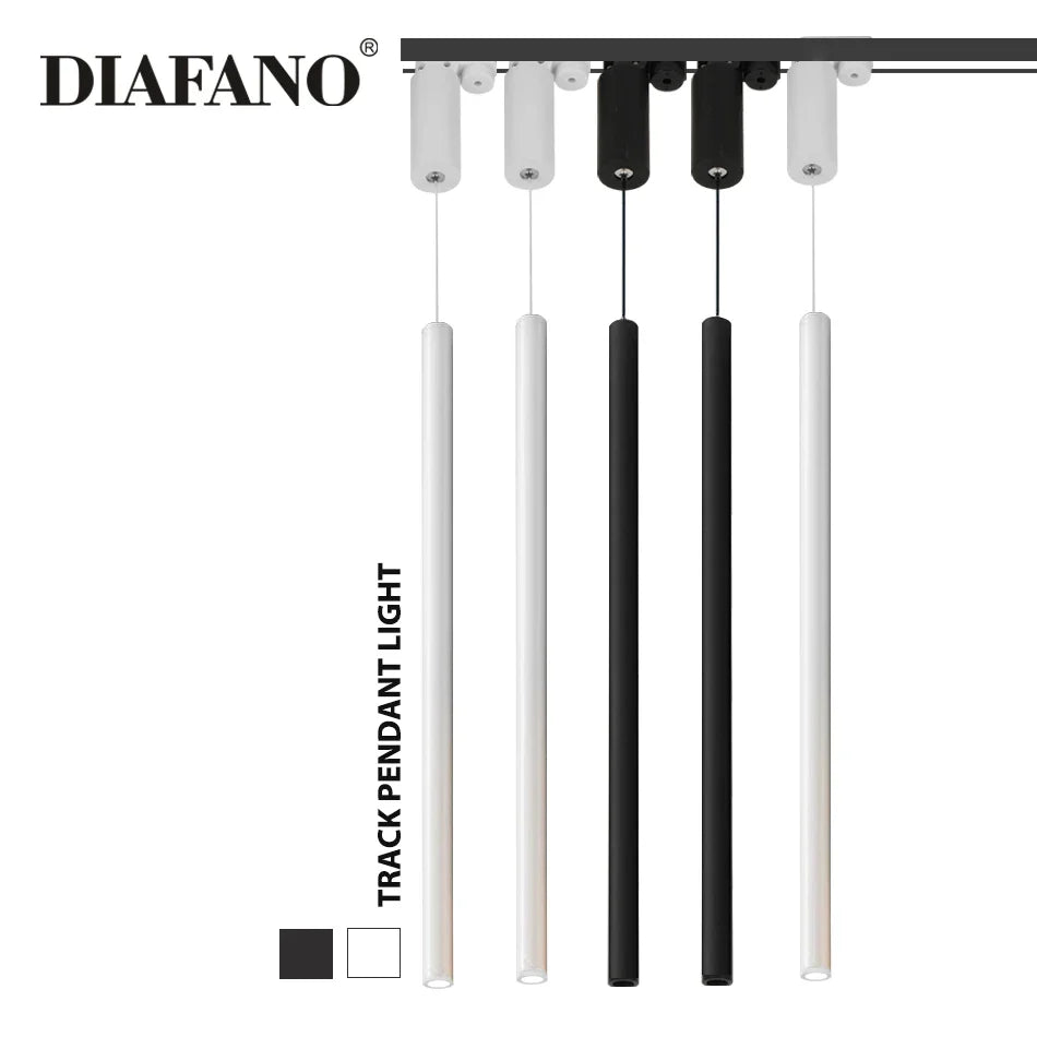 Afralia™ Aluminum LED Ceiling Rail Track Spotlights for Kitchen, Dining, Shop & Bar