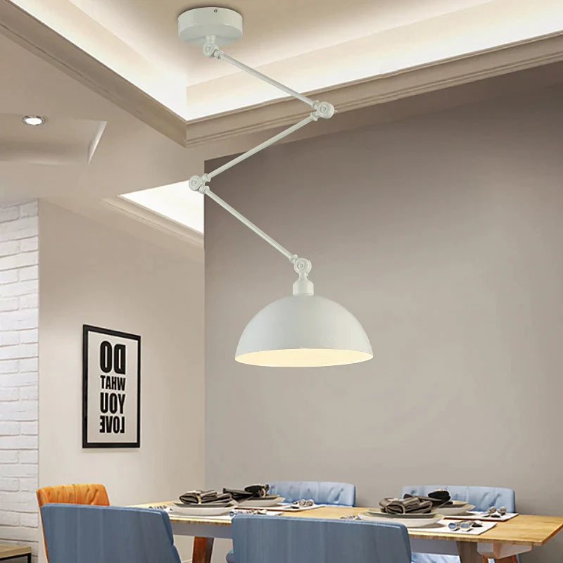 Afralia™ Nordic White Ceiling Hanging LED Pendant Lamp for Bedroom, Dining Room, Living Room