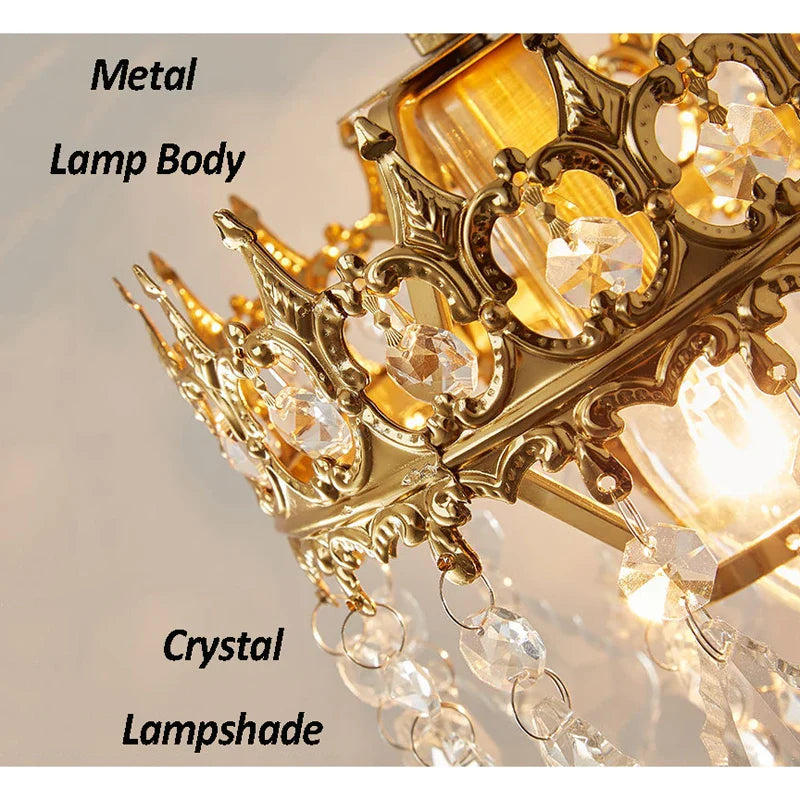 Afralia™ Crystal Wall Lamp: Luxury Lighting for Bedroom, Living Room, Hotel, Cafe, Lobby