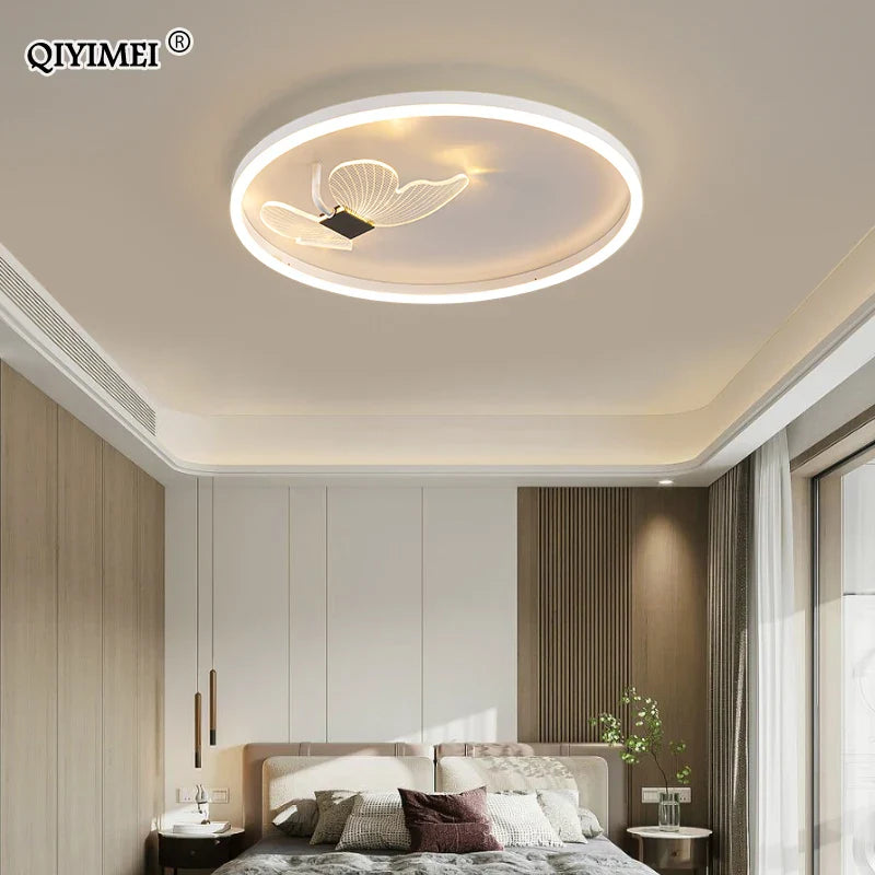 Afralia™ LED Chandelier: Modern Indoor Lighting for Bedroom, Study, Living Room - Luster Lamps