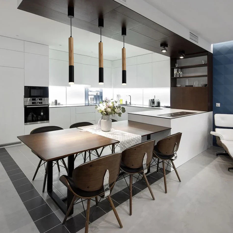 Afralia™ Long Tube LED Pendant Light for Dining, Living, Kitchen, Shop, Bar, Cafe