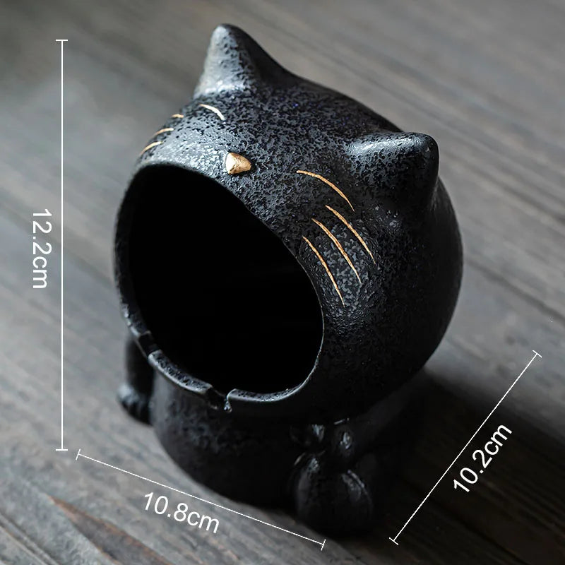 French Bulldog Ceramic Ashtray - Afralia™ Brand Office Desk Décor & Gift for Boyfriend