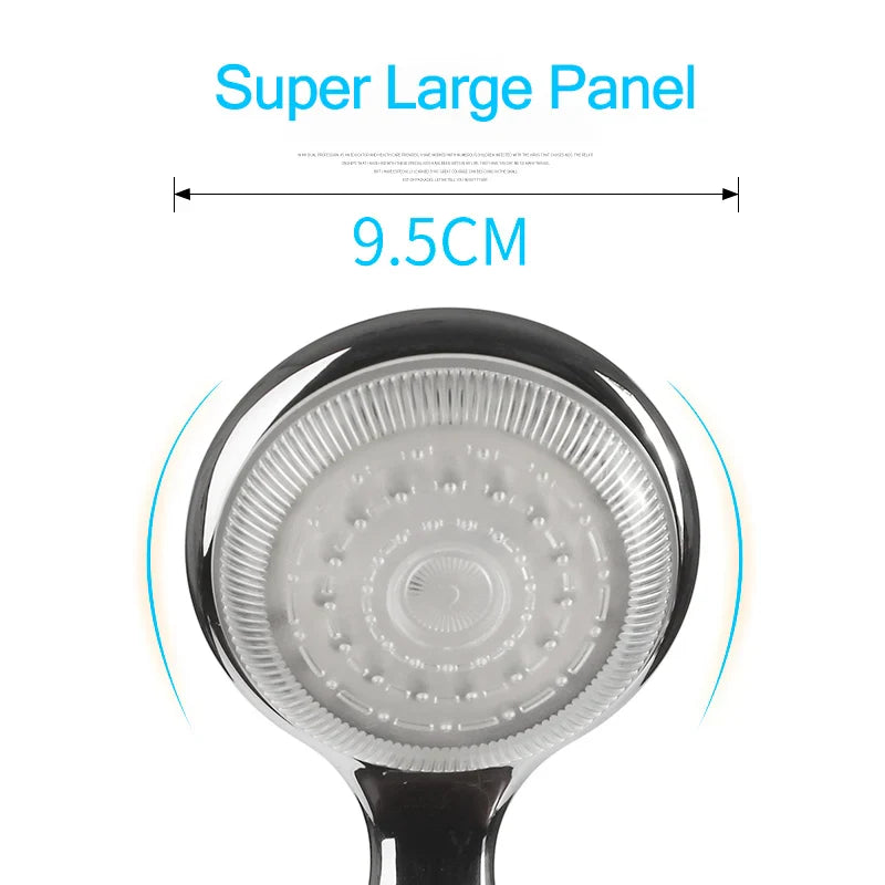 Afralia™ LED Temperature Controlled Shower Head: Super Large Panel, 3 Color Changes, Chrome Plating
