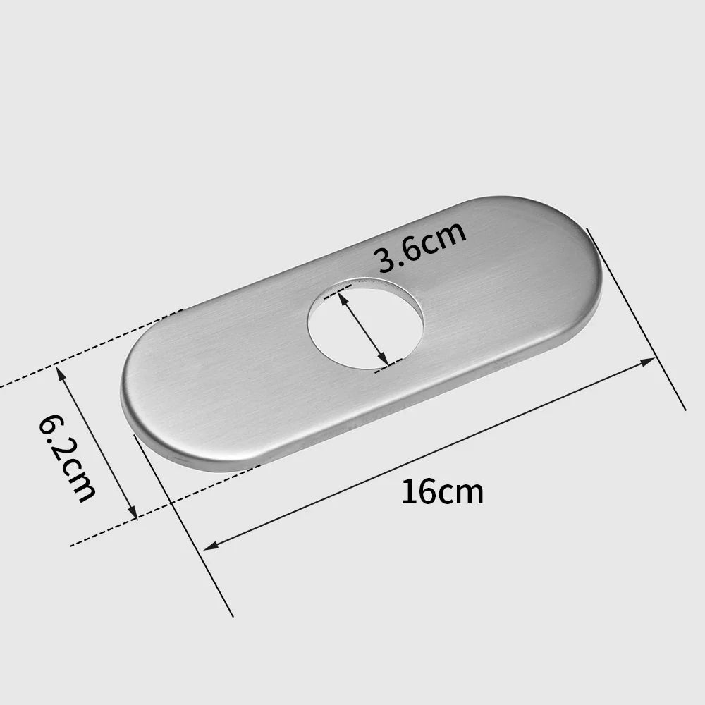 Afralia™ 6-inch Bathroom Sink Deck Plate for Unused Mounting Escutcheon