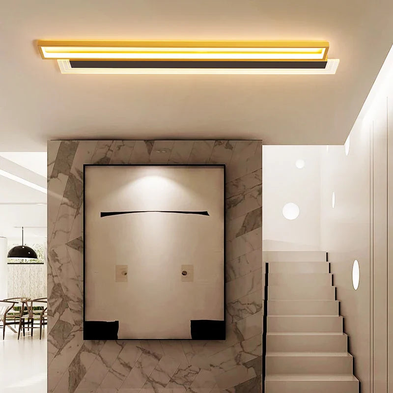 Afralia™ Slim Strip LED Ceiling Light for Entryway, Corridor, and Study