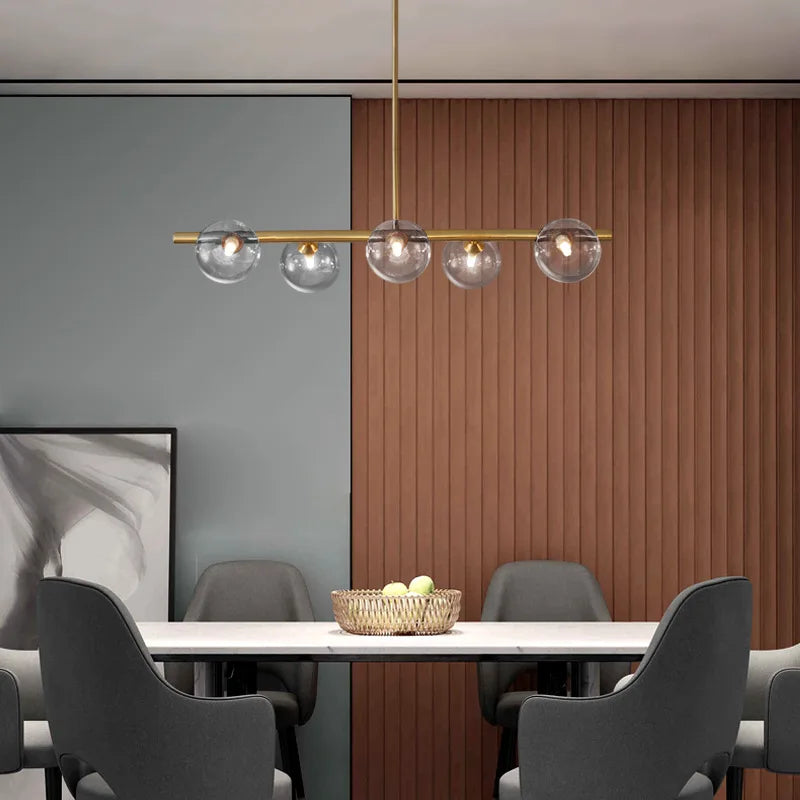 Afralia™ Brass LED Pendant Lights for Home Decor and Indoor Lighting
