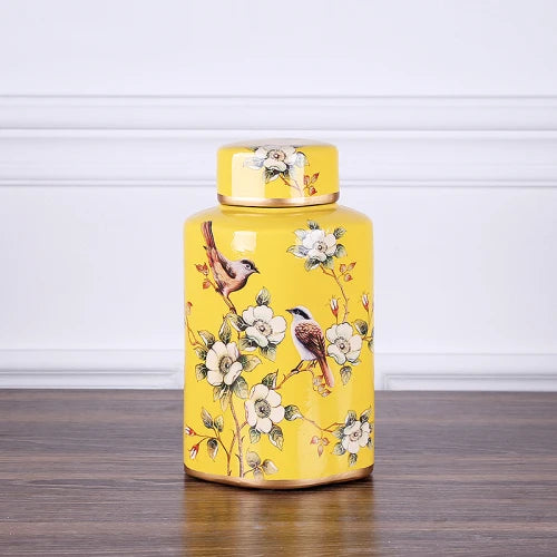 Afralia™ Country Ceramic Vase: Floral Home Decor Jar for Living Room & Dining Table