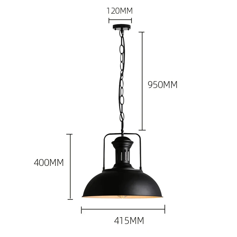 Afralia™ Vintage Nordic Single Head Pendant Lamp for Bedroom, Dining Room, Cafe - Retro Loft Pendant Light