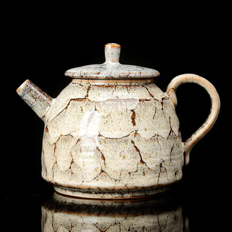 Afralia™ Ceramic Kung Fu Tea Pot - Traditional Chinese Teaware, 300ML Great for Tea Brewing