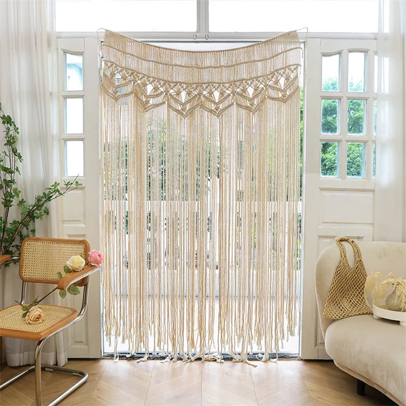 Afralia™ Bohemian Cotton Macrame Wall Hanging 130*180cm