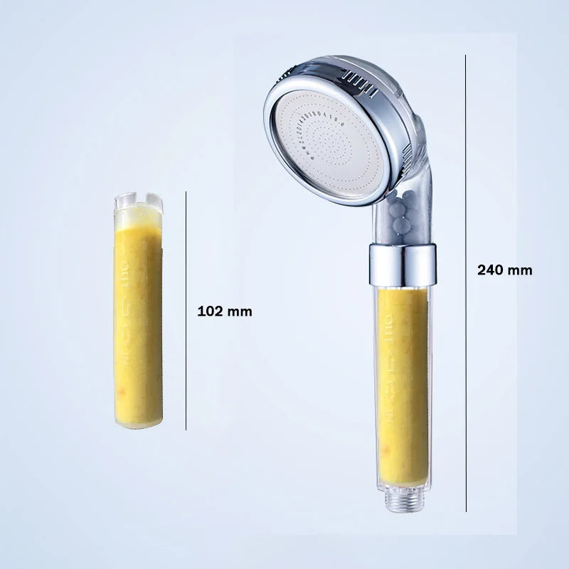 Afralia™ Aroma Filter Vitamin C Shower Head Lemon Lavender Rose High Pressure Scent