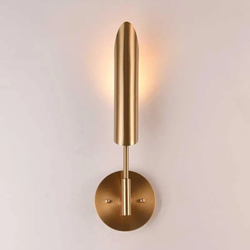 Afralia™ Golden Wall Lamp Luxury Living Room Bedroom Decor Sconce