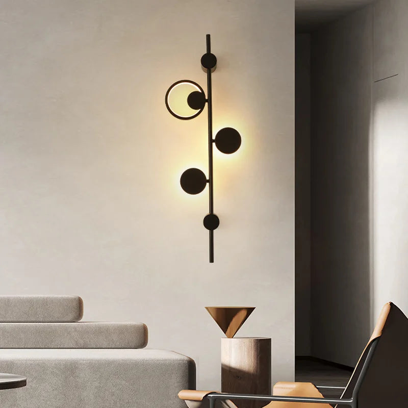 Afralia™ Modern LED Wall Lamp for Living Room, Bedroom, Corridor - Nordic Design