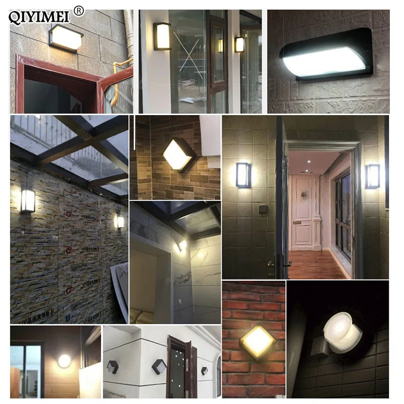 Afralia™ Outdoor LED Wall Lights for Courtyard Patio Garden Front Door, Waterproof & Modern Design