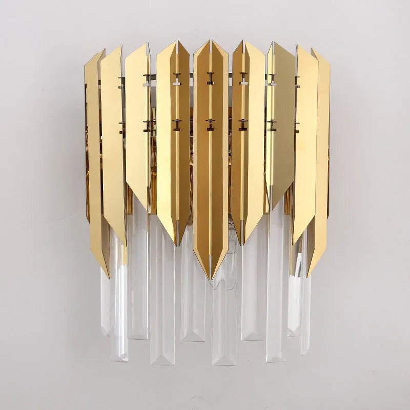 Afralia™ Crystal Wall Lamp: Wireless Charging Light for Bedroom, Aisle, Staircase