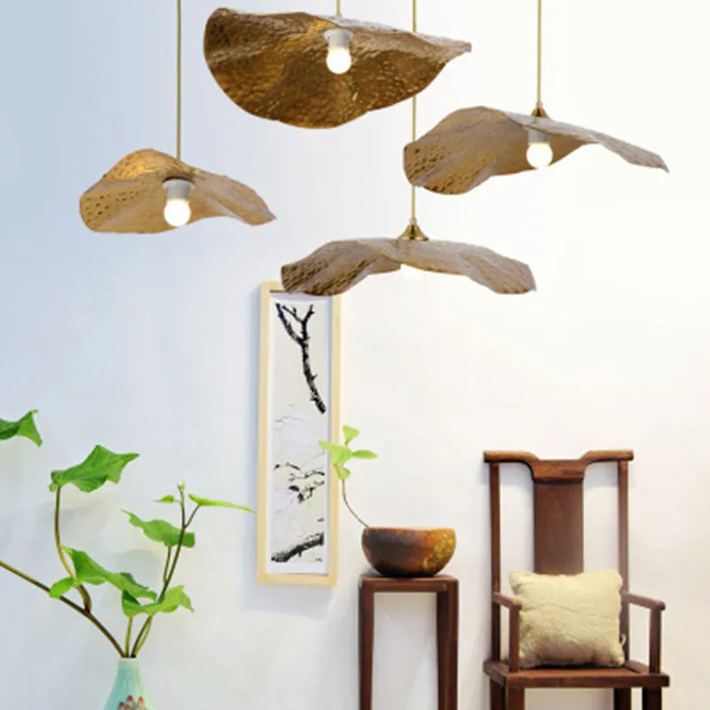 Afralia™ Lotus Leaf Pendant Light: Industrial, Creative, and Luxury Lighting for Home and Cafe