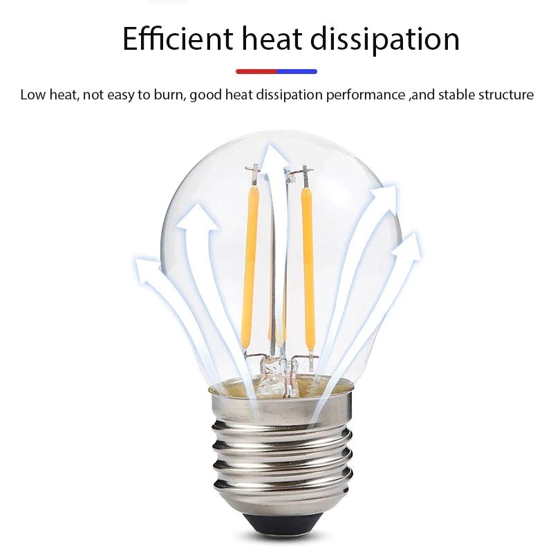 Afralia™ Retro Edison LED Filament Globe Light Bulbs for Ceiling Light - Classic Design