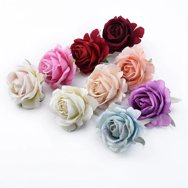 Afralia™ Silk Roses Decorative Flowers for Wedding, Home, Garden, and Christmas Decor - Wholesale