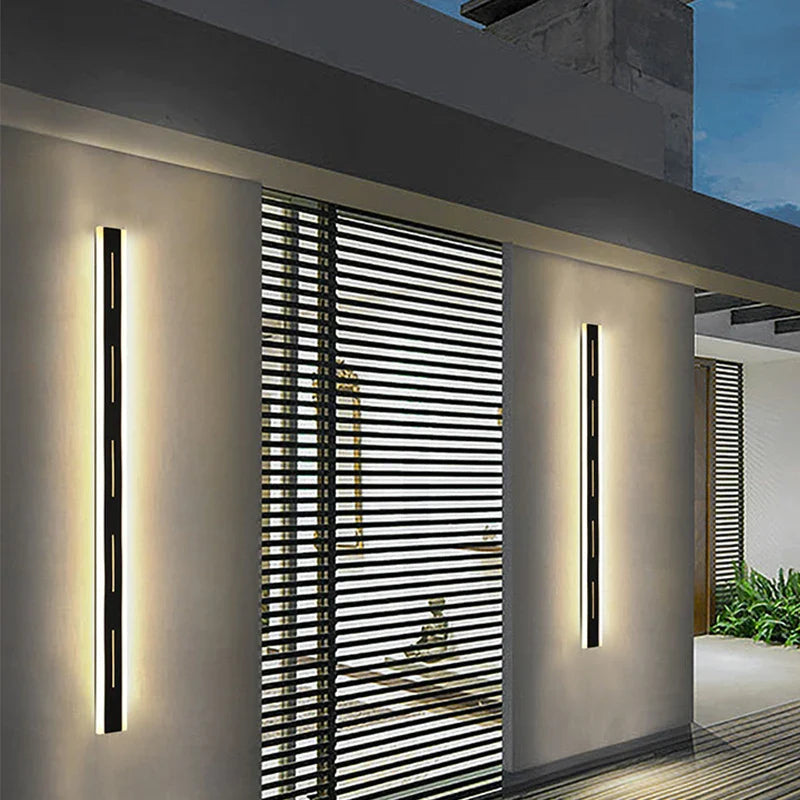 Afralia™ Outdoor Wall Light: Waterproof Aluminum Wall Lamp with Remote Control