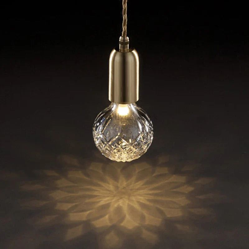 Afralia™ Crystal Pendant Lamp: Minimalist LED Glass Pendant Light for Restaurant, Clothing Store