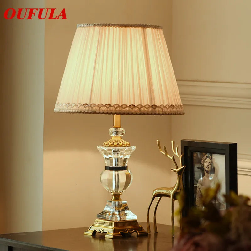 Afralia™ Crystal Table Lamps - Modern Luxury Desk Lights for Home and Hospitality