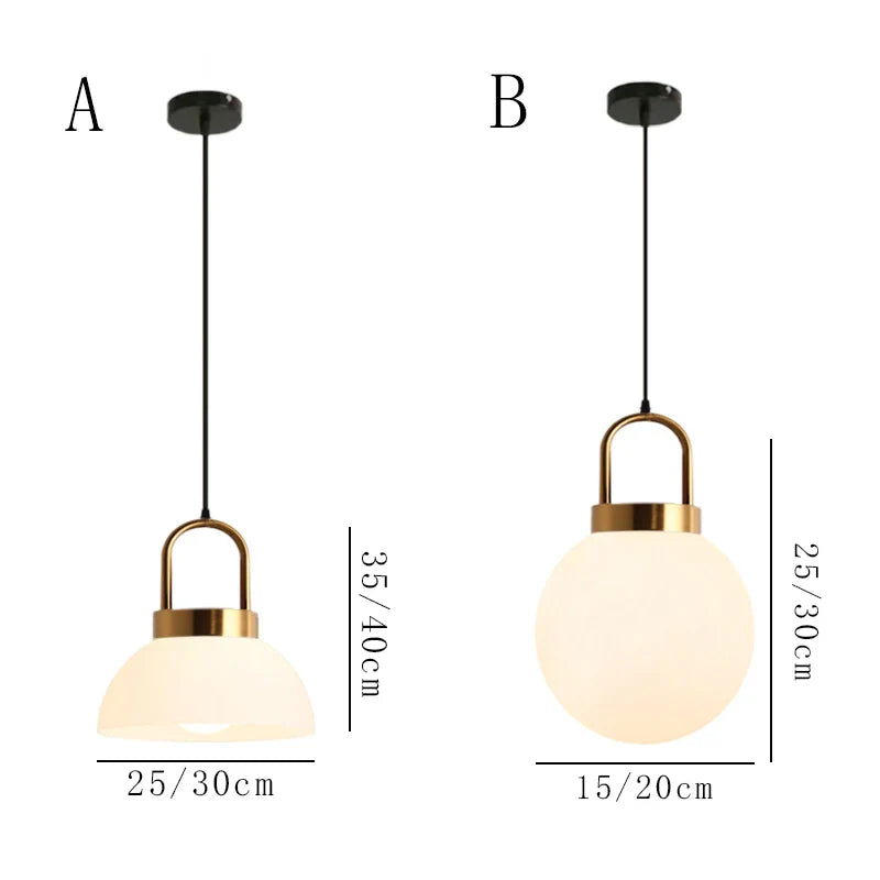 Afralia™ Nordic Glass Pendant Lights for Bar & Shop Decor